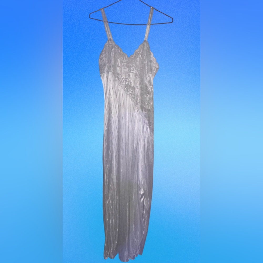 Fredericks of Hollywood Long Gown Lingerie Small White Wedding Bridal 90s Vtg‎